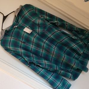 Long Sleeve Western Flannel w/hood